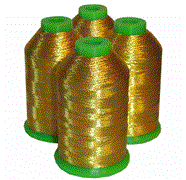 Metallic Embroidery 4-Cone Thread Kit - Medium Gold ThreaDelighT